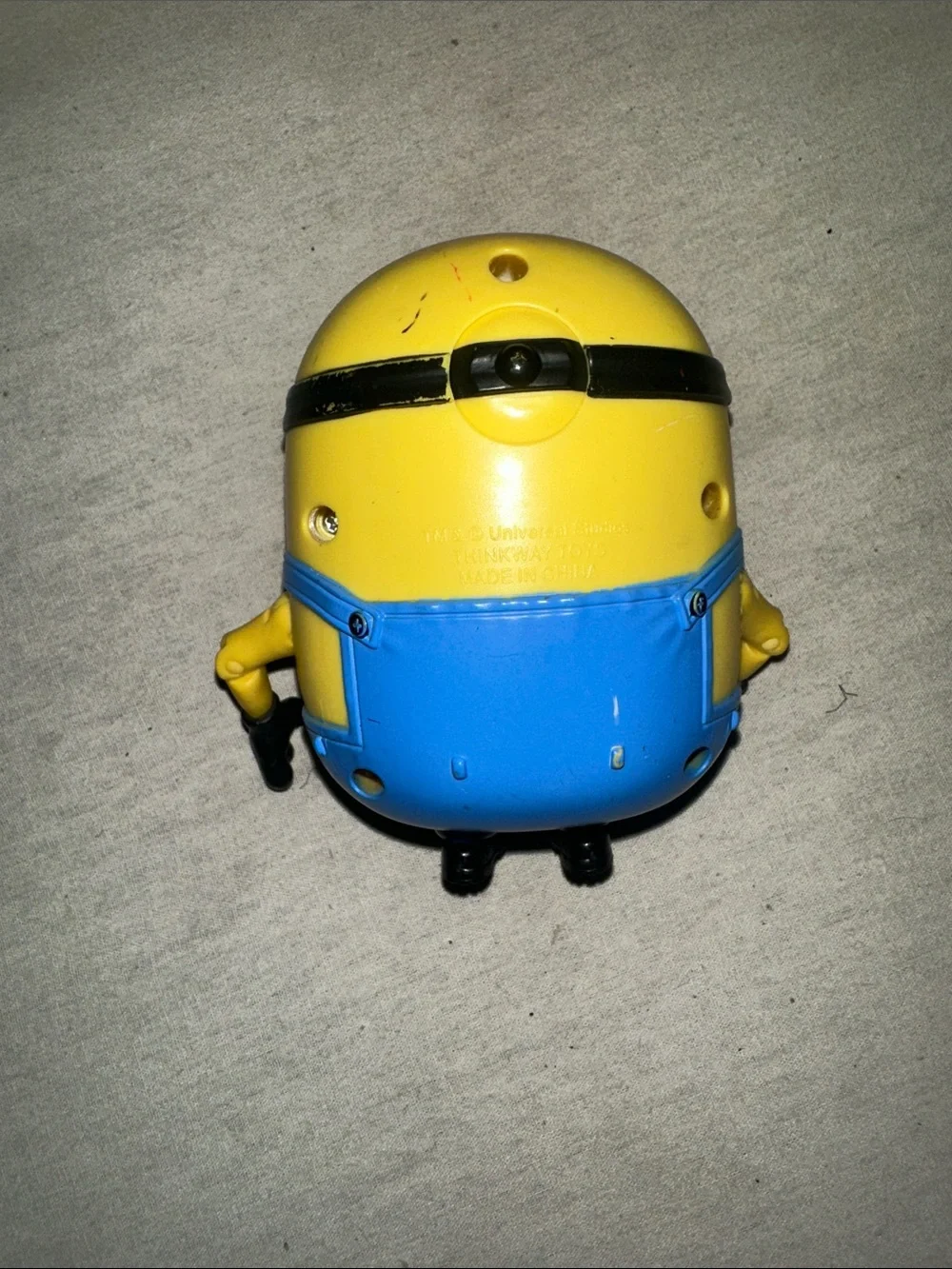 Vintage Collectible Minion Figure Toy - Yellow and Blue Kids Character